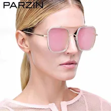PARZIN Tr90 Lover негабаритные винтажные Поляризованные Солнцезащитные очки женские Квадратные Солнцезащитные очки женские очки для вождения с чехлом 9826