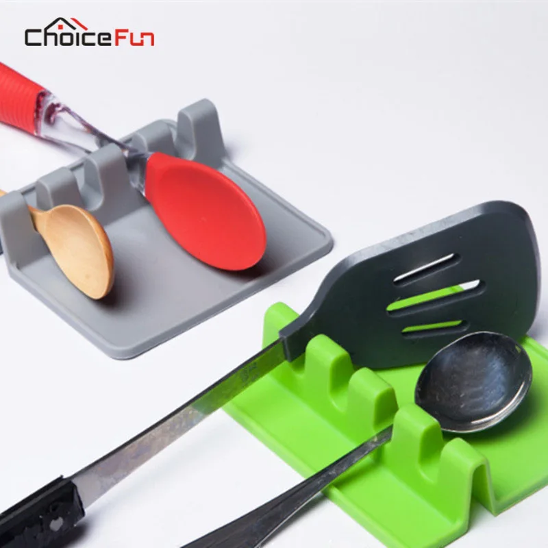 CHOICE FUN Kitchen Stove Top Silicone Knife Fork Spoon Holder For Dining TableSpoon Rests & Pot