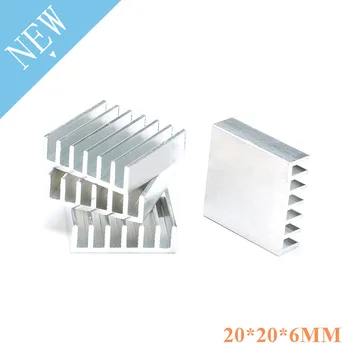 

50pcs Heat sink Transistor Radiator Aluminum Heatsink for Electronic Chip Heat dissipation Cooling Computer Cooler 20*20*6mm