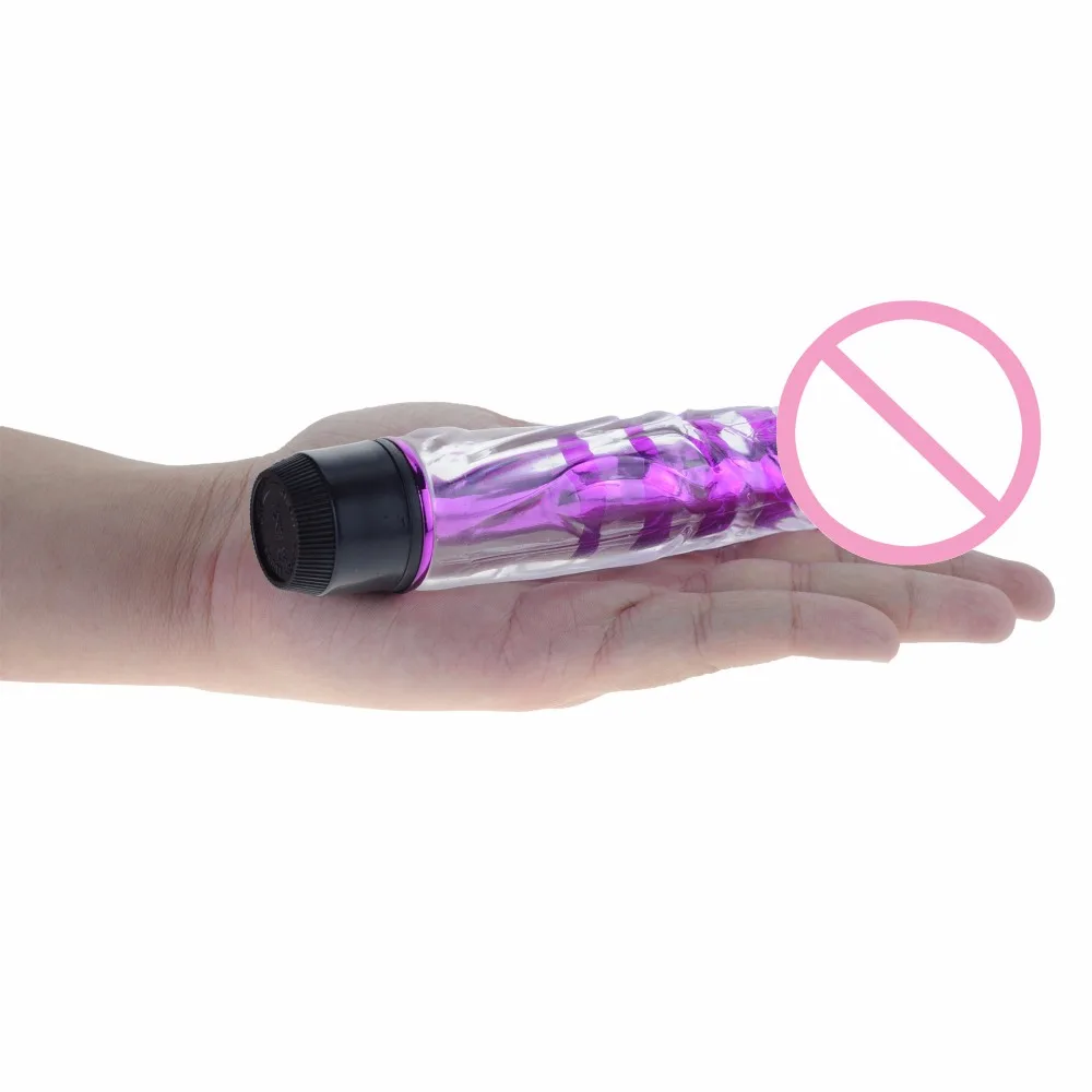 Multispeed Jelly Vibrating Dildo, 100% Waterproof Realistic Shape Clear Fake Penis, G Spot Sex Toys For Women Masturbation