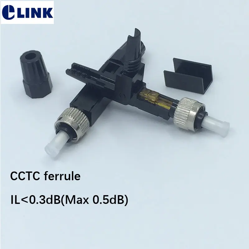 100 шт FTTH FC быстрый соединитель CCTC ferrule IL &lt0.3дб (0.5дб Макс) SM холодный монтаж поле