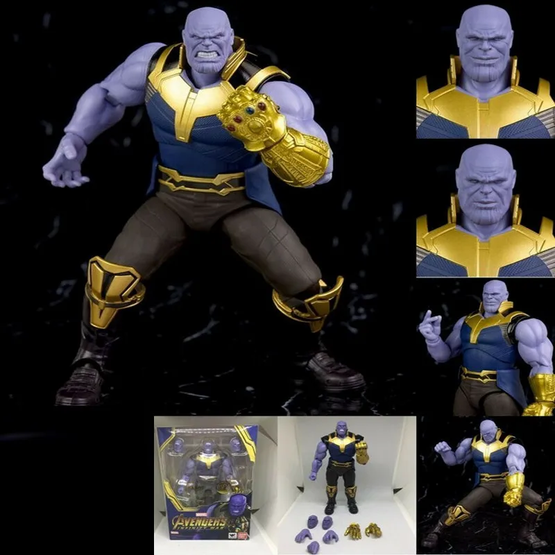 

KO's SHF S.H.Figuarts 6" Thanos Action Figure Cosmic Cube Tesseract Infinity Gauntlet 2018 Avengers 3 Infinity War Doll