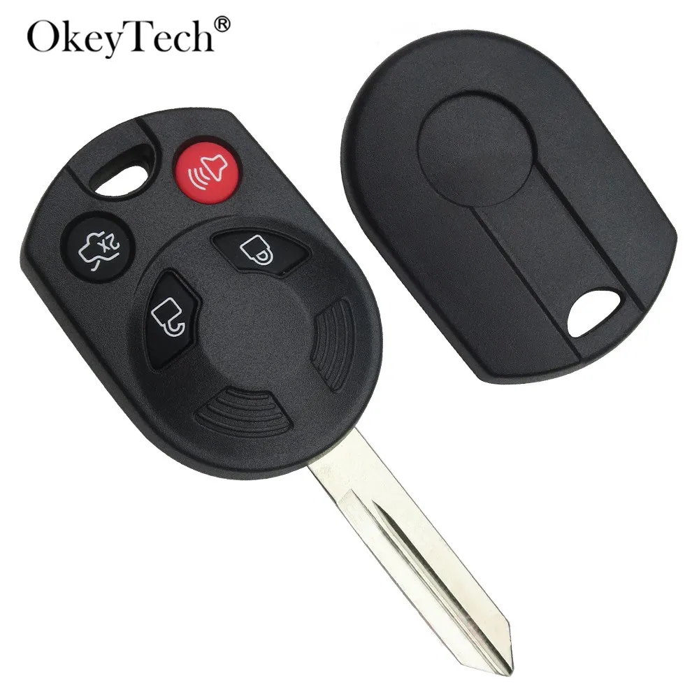 

Okeytech 4 Buttons Replacement Remote Key Shell Ford Mustang Exploror Edge Mercury Mariner Auto Accessories Key Case Cover Fob