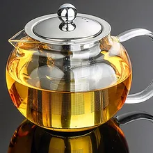 1 шт. 350 мл, 500 мл, 650 мл, 800 мл, 950 мл, 1200 мл термостойкий стеклянный чайник, чайник-кофейник с заваркой JN 1032