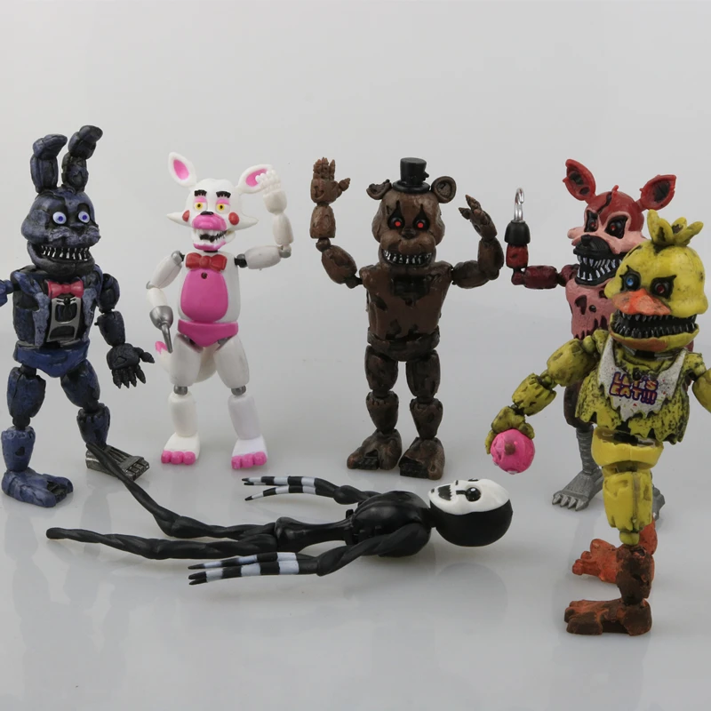 

4 Styles FNAF Bonnie Foxy Chica Freddy Fazbear PVC Action Figures Five Nights At Freddy's Toys Doll Brinqudoes Toys For Children