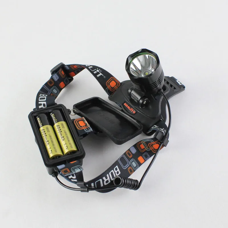 

BORUIT RJ-2158 CREE XM-L2 1200 Lumens 5-Mode USB Rechargeable LED Headlamp+2x18650+1xCharger+1xUSB Cable