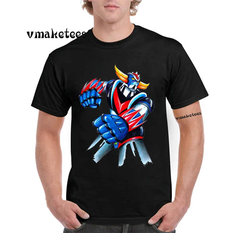 

Anime Japan Robot Series Classic Summer Casual T-shirt Short sleeve O-Neck Grendizer Tshirt GMT476C