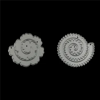 

2Pcs For Scrapbooking Stencils DIY Cards Album Decoration Embossing Folder Drafting SuppliesTemplate Flowers Metal stencils