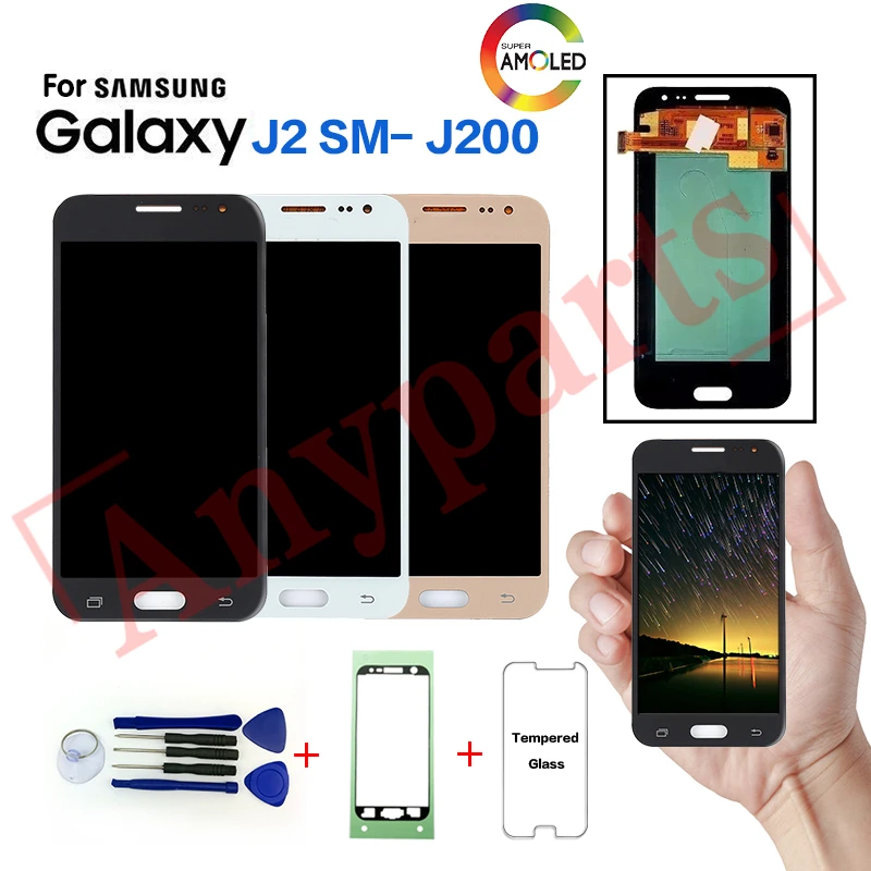 

Original For Samsung Galaxy J2 SM-J200F LCD Display Screen replacement for SAMSUNG J2 SM J200H J200M J200Y J200BT display module