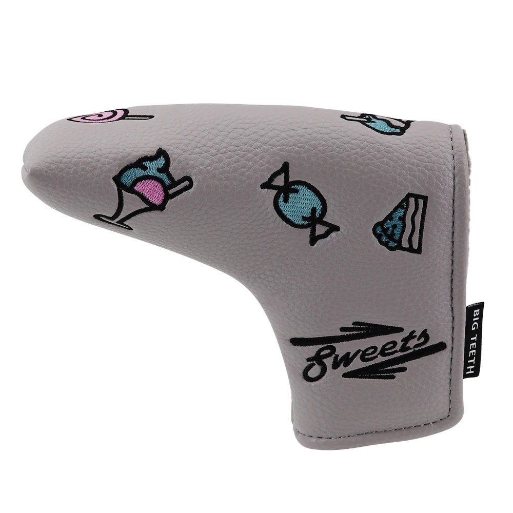 6003526 big teeth golf pingtype putter cover grey (1)