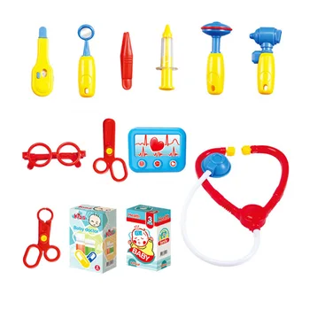 

Kids Portable Early Educational Toy Kitchenware Tool Make Up Miniature Pretend Play House Toys Suitcase Set