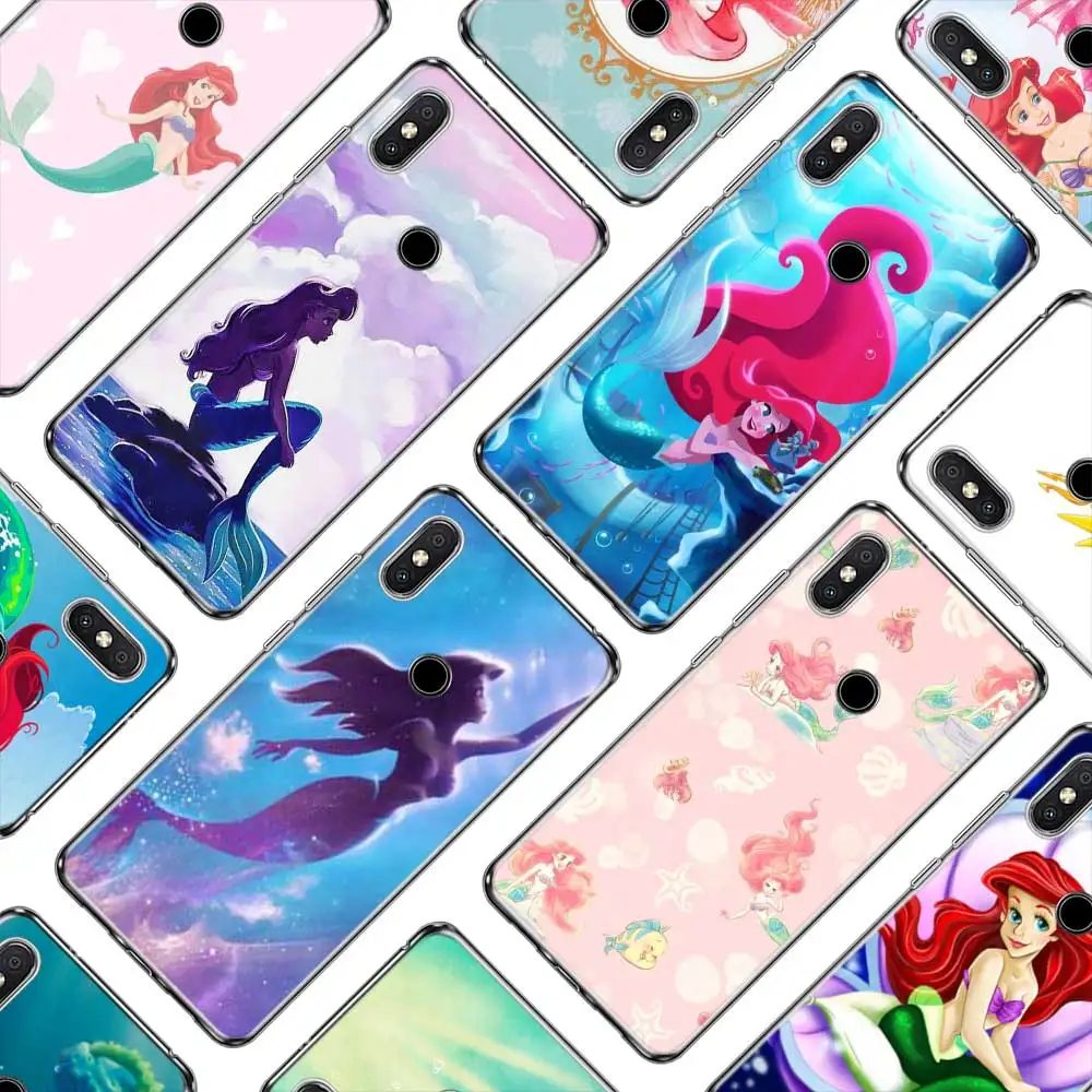 

Silicone Soft TPU Phone Cases for Xiaomi Redmi Go K20 Note 7 6 5 7A 6A 5A 5A(32GB) 4X 4 Pro Plus Case style Ariel little mer
