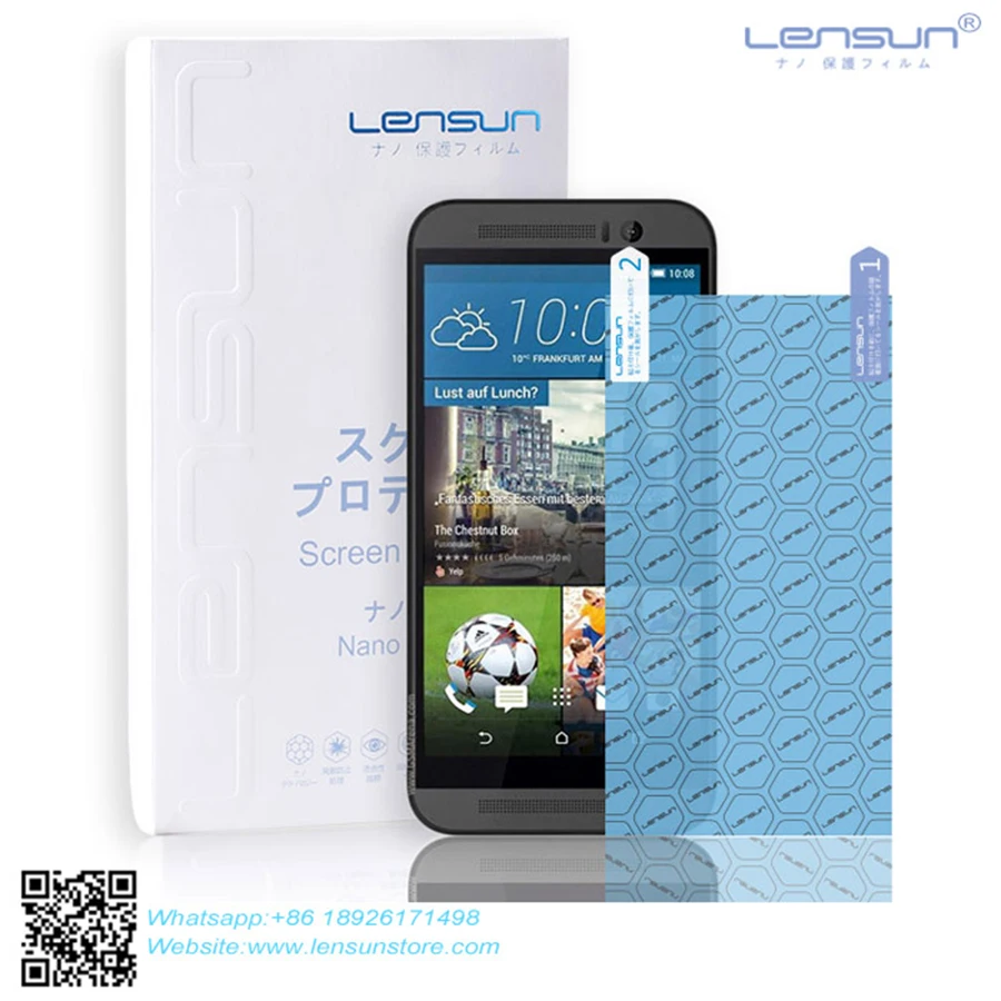 LENSUN Nano технология Защита от царапин Мобильная пленка для HTC M9 защита экрана|nano