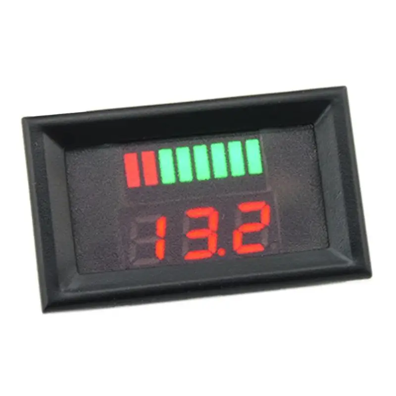 Mini Digital Voltmeter Ammeter DC 12-60V Panel Amp Volt Voltage Current Meter Tester Green Red Dual LED Display