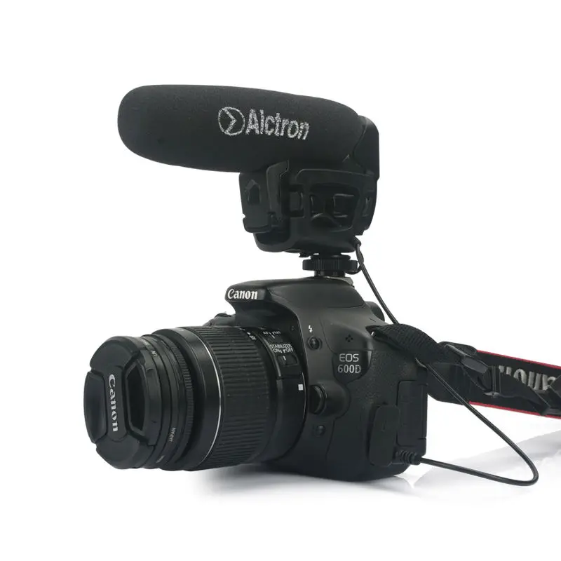 Alctron Shotgun DV Stereo Recording Interviews MIC Microphone for Canon Nikon Any DSLR Camera DV