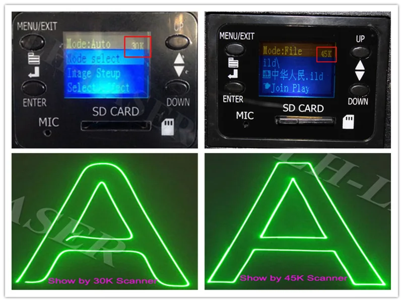 ILDA Pc управление RGB Полноцветный анимацией лазер для сцены огни для KTV Рождество