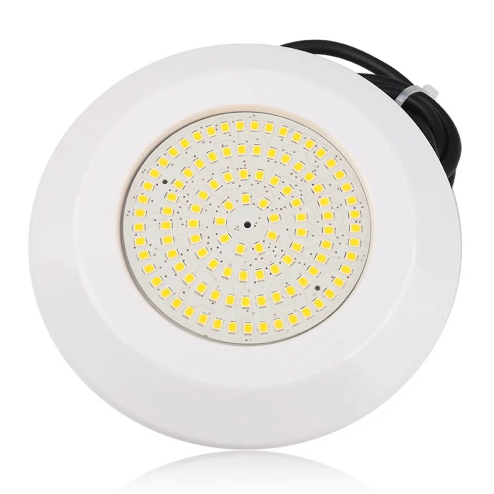 Cena Lampa podwodna z żywicy, wodoodporny basen światła DC12V 12W biały ciepły biały pływanie basen LED reflektor