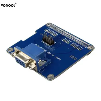 

VODOOL VGA Shield V2.0 Expansion Board For Raspberry Pi 3B/2B/B+/A+ Extend VGA Interface Via GPIO Remain HDMI Expansion Card