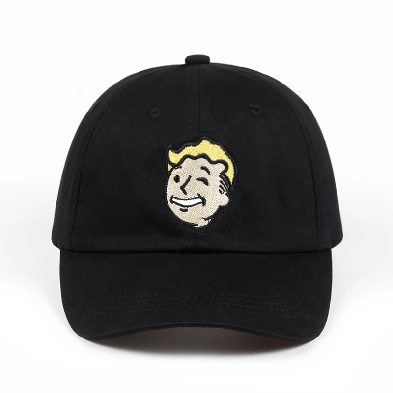 

Fallout 4 Dad Hat Pip boy Baseball Cap Fallout Shelter Pip-Boy Embroidery 100% Cotton Snapback Caps Game Lovers Women Man Hat