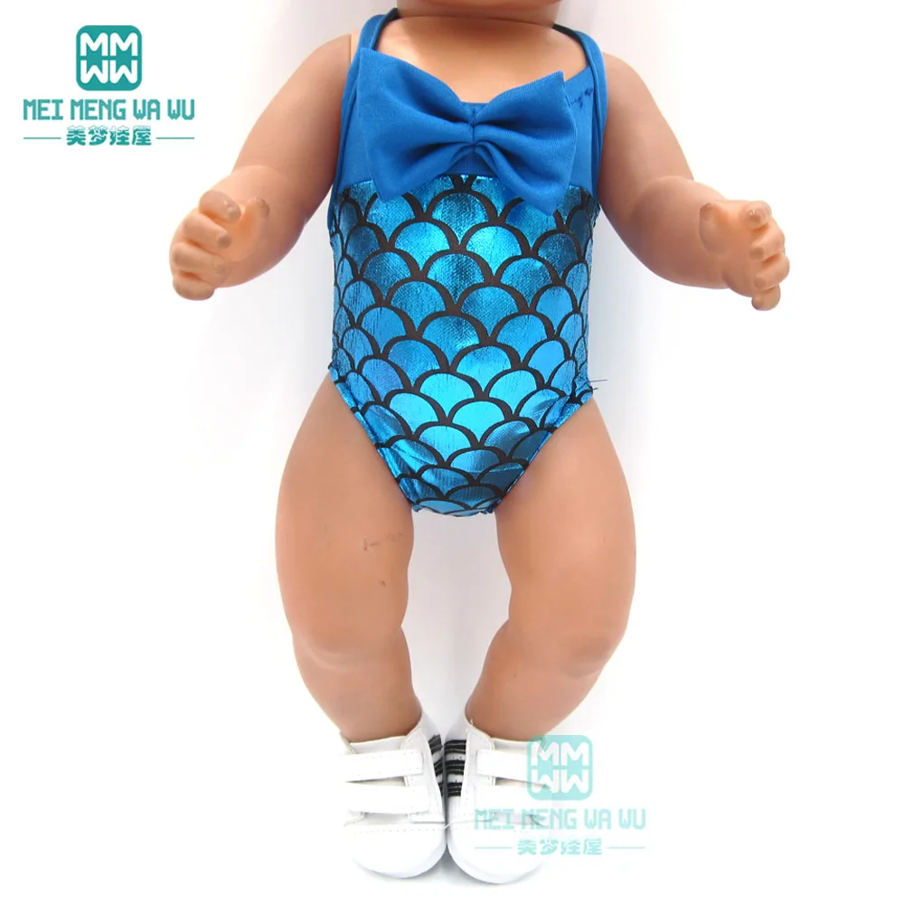 

Fashionable one-piece swimsuit doll clothes for 43cm baby new born doll and american doll