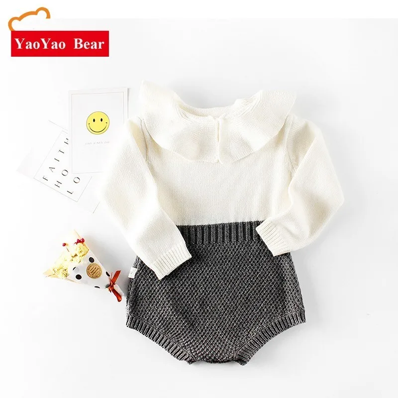 

lucky child baby girl clothes bodysuit 2018-baby-fashion newborn boy clothes long-sleeve-yellow-red-bodysuit twins clothes ins