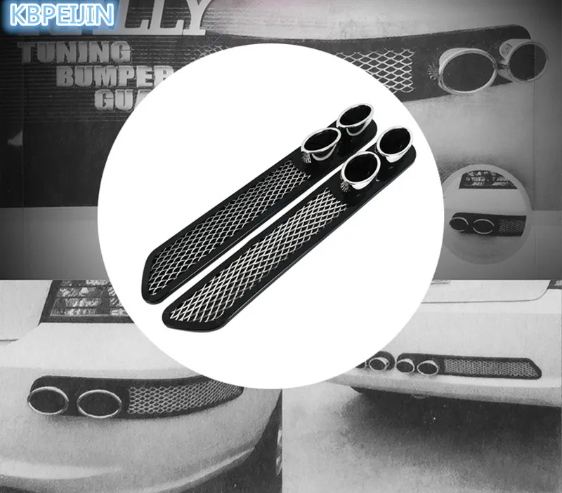 

HO 3D Car Styling Automobiles Carbon Exhaust Stickers For Citroen c2 c4 c5 c4l c3 saxo xsara picasso berlingo Accessories 2pcs