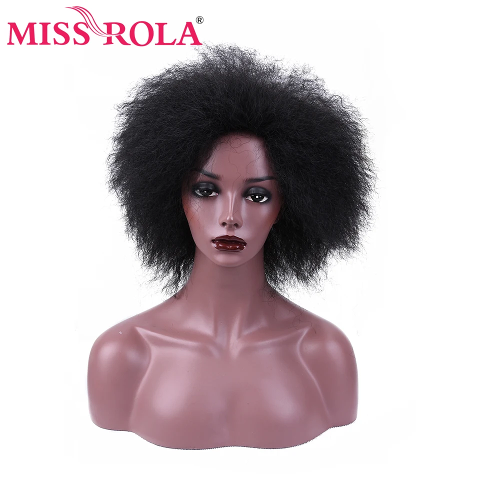 Мисс Рола синтетический парик афро-парик для черных женщин Kanekalon парик с короткими волосами 90 г 6 дюймов
