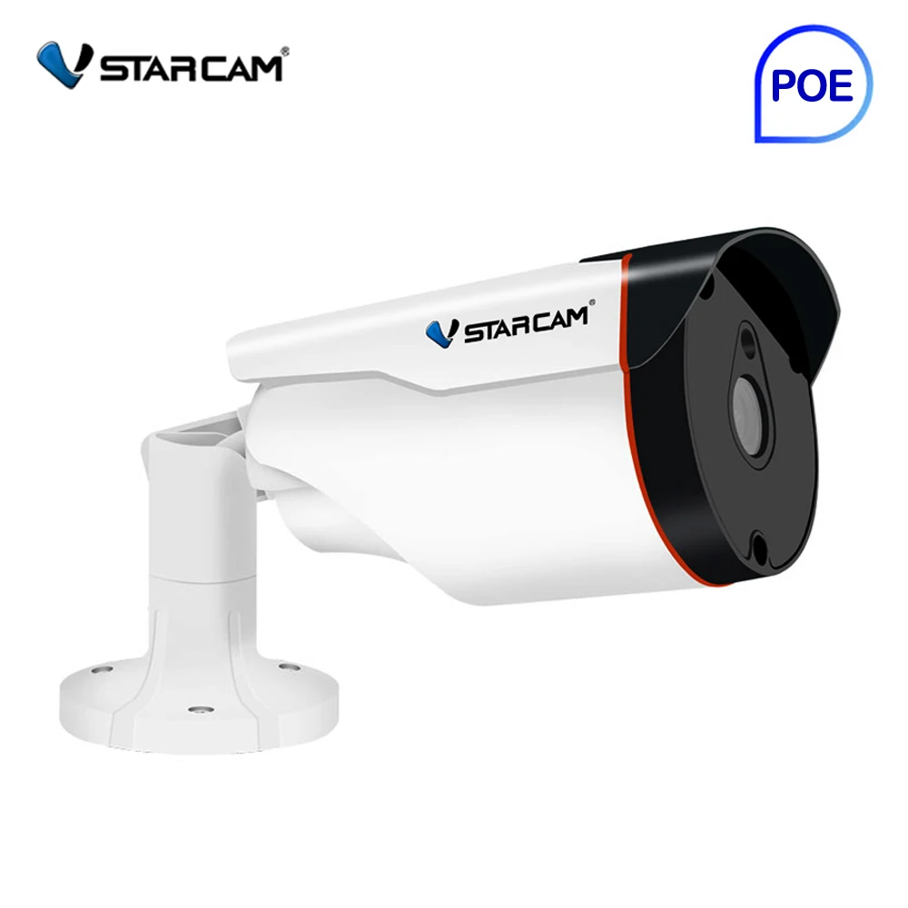 

Vstarcam HD POE 1080P 2MP Bullet IP Camera POE ONVIF Waterproof IP66 Outdoor Surveillance Camera IR CUT Night Vision eye4 app