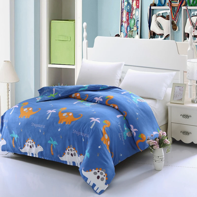 2017 Best Selling Fashion Home Life Cotton Dinosaur Park Blue Super