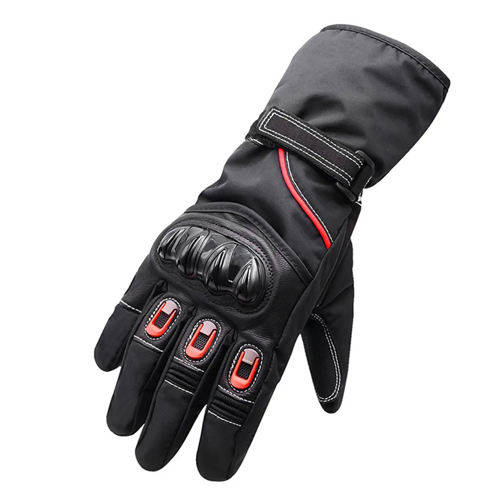 Теплые перчатки мотоцикл для Для мужчин Добавление Бархат для верховой езды перчатки Сенсорный экран противоскользящие для Kawasaki