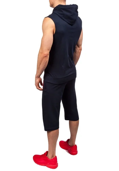 Zogaa, летний мужской спортивный костюм, без рукавов, утепленные толстовки с капюшоном, повседневный комплект, Мужская одежда, комплект из 2