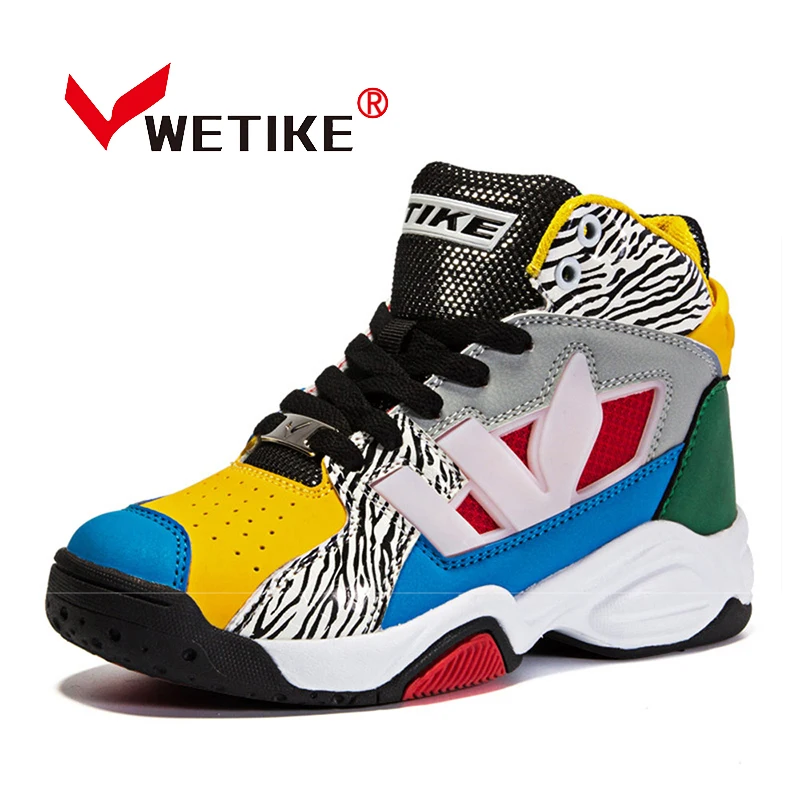WETIKE 2017 Kid's Basketball Shoes New Design Boy And Girl's Sneakers