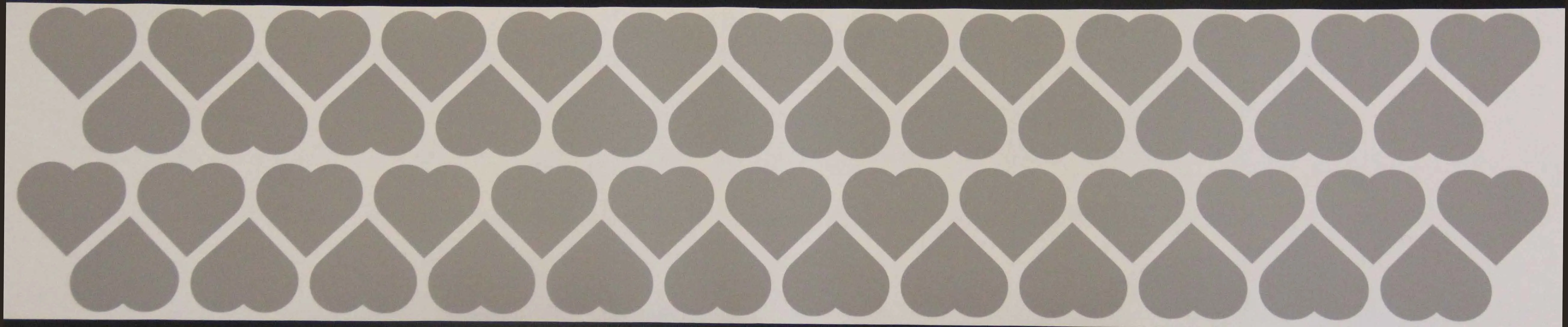 Light gray 50 шт. наклейки на стену в форме сердца для детской комнаты девочка детская комната Декоративные наклейки для домашнего декора детские настенные наклейки для украшения комнаты - Цвет: Light gray