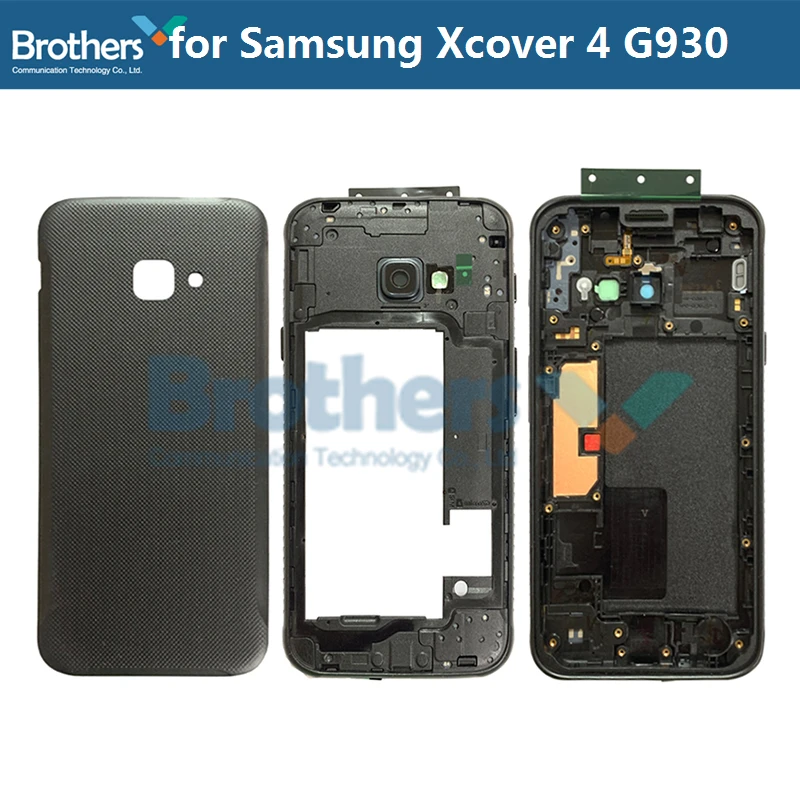 Полный корпус для Samsung Galaxy Xcover 4 G390 средняя рамка с кнопками объектива камеры