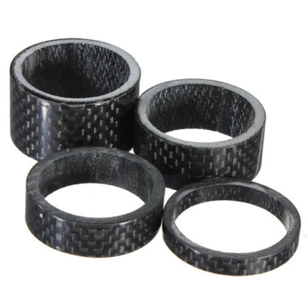 

MTB Mountain Bike 5 10mm Carbon Fibre Front Fork Bowl Series Headset Washer Road Bicycle Headparts Backup Ring