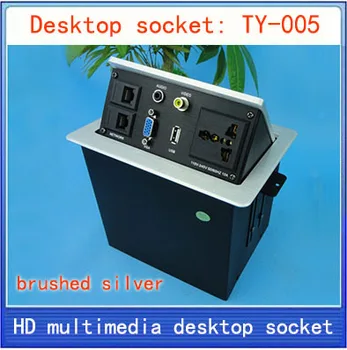 

Desktop socket / hidden multimedia information box outlet /video Audio network RJ45 USB VGA interface desktop socket TY-005