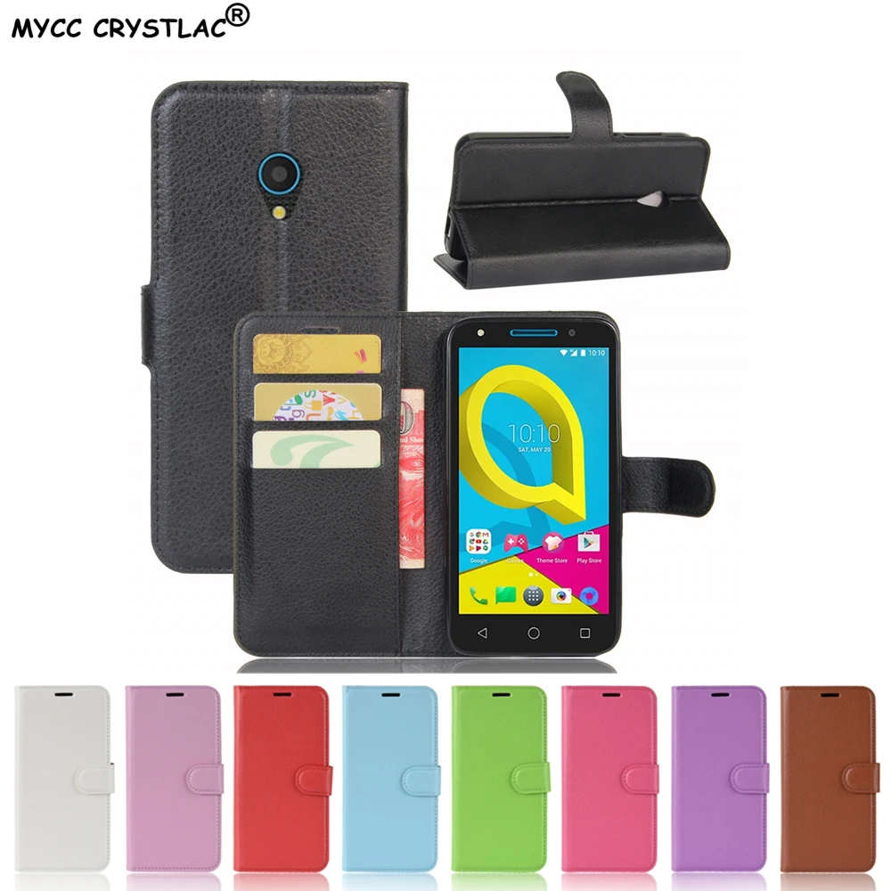 

For Alcatel U5 4G Case 5.0 inch Wallet PU Leather Back Cover Phone Case For Alcatel U5 4G U 5 5044 5044D 5044Y Case Flip Bag