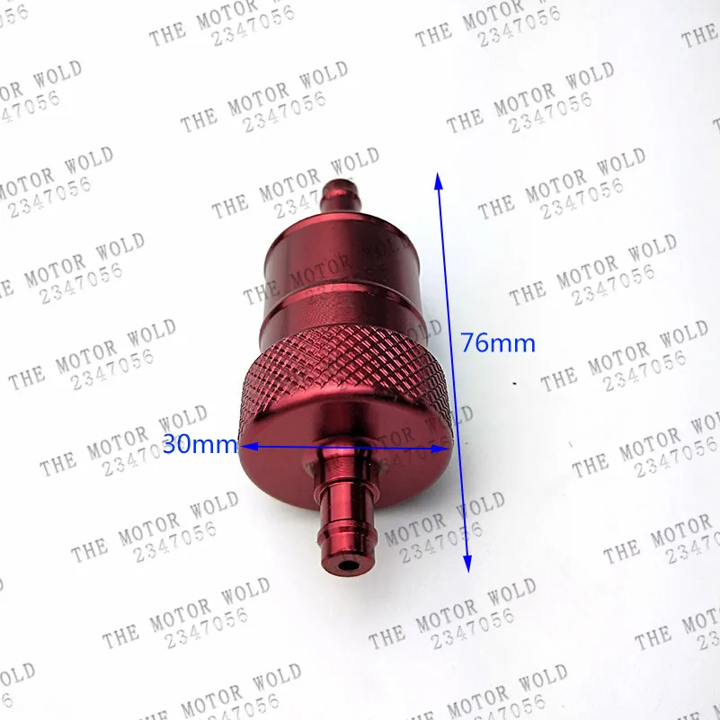 Универсальный 6 мм анодированный сплав масляные фильтры Мотоцикл Байк ATV Quad Inline масляный газовый топливный фильтр