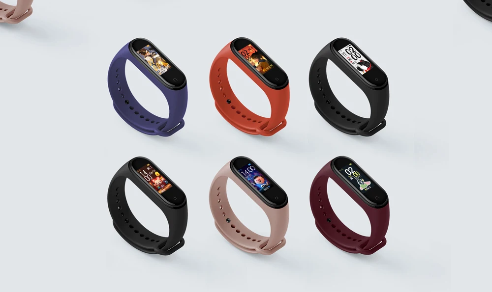 Новейший Смарт-браслет Xiao mi band 4, пульсометр для фитнеса, 135 мА/ч, цветной экран, Bluetooth 5,0, Xio mi Band 4