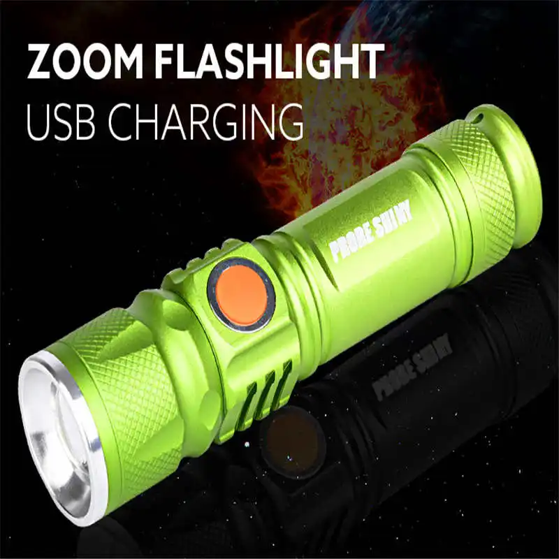 Adjustable LED 3000LM MINI torch flashlight usb powerful led flashlight Torch Portable led flashlight rechargeable #4A27 (13)