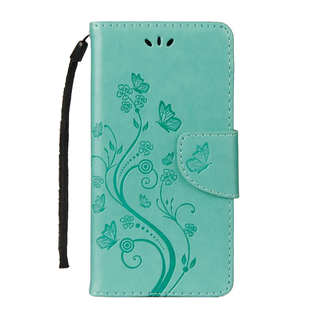 

For Samsung Galaxy A8 2018 Phone Case Leather PU Flip Cover Embossing Flower Butterfly Wallet Book Holster For Samsung A8 2018
