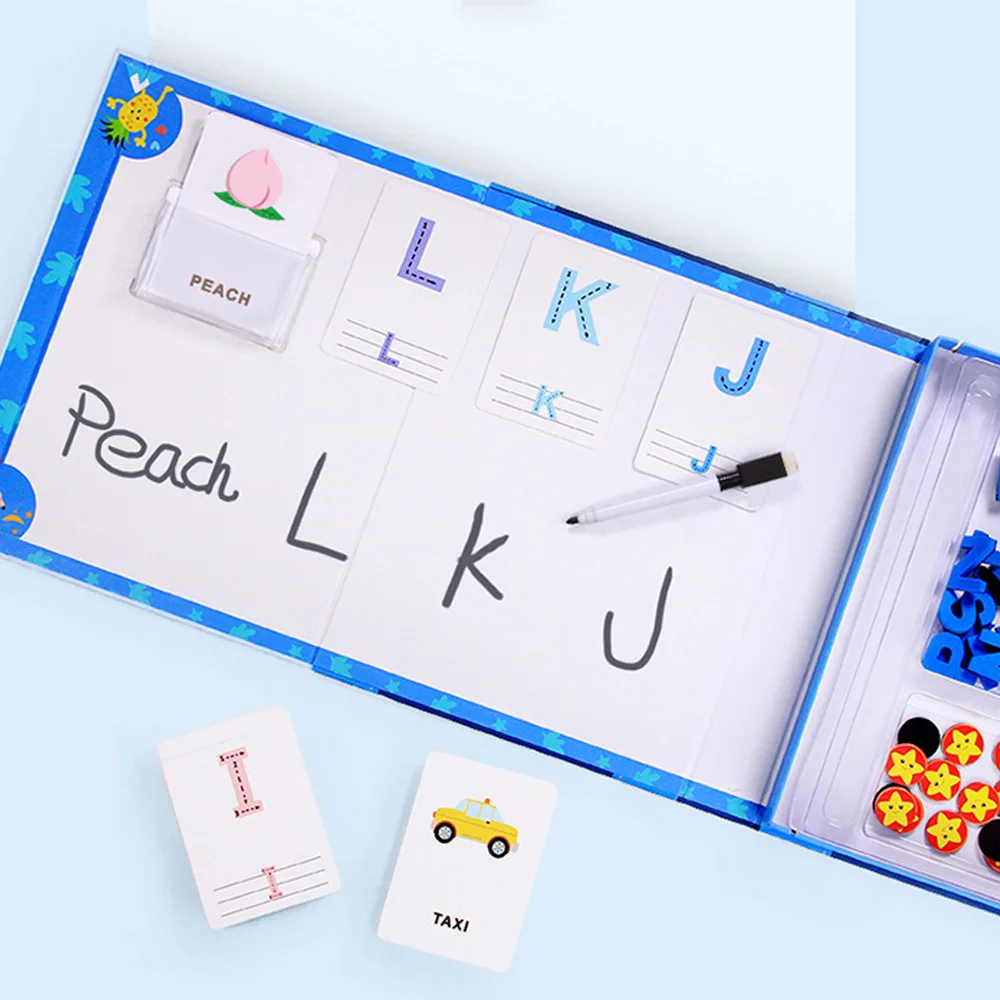 Игрушки для детей, буквы алфавита, рисунок, орфографические игры, карты, английская головоломка со словами, Обучающий игровой набор, веселые Игрушки для раннего обучения