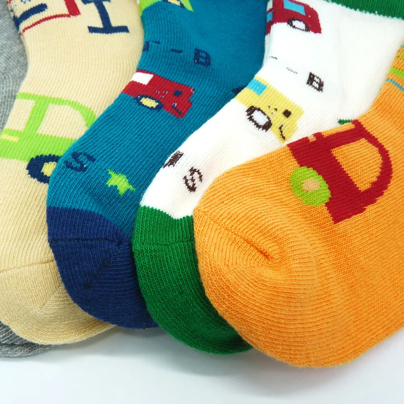 Детские носки для мальчиков и девочек; Детские От 1 до 12 лет хлопковые носки для малышей; повседневные детские носки с героями мультфильмов; 5 пар в партии