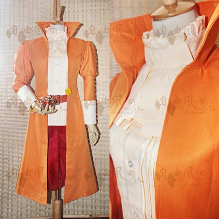 

France Francis Bonnefeuille Cosplay Costume Halloween Uniform Outfit Shirt+Coat+Pants+Crown Custom-made