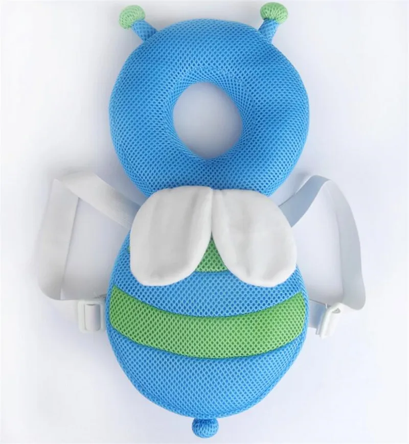 Детские Симпатичные Подушка защиты головы площадки Крылья Ангела защитить шею выдерживает падение подушки детский подголовник - Цвет: blue bee