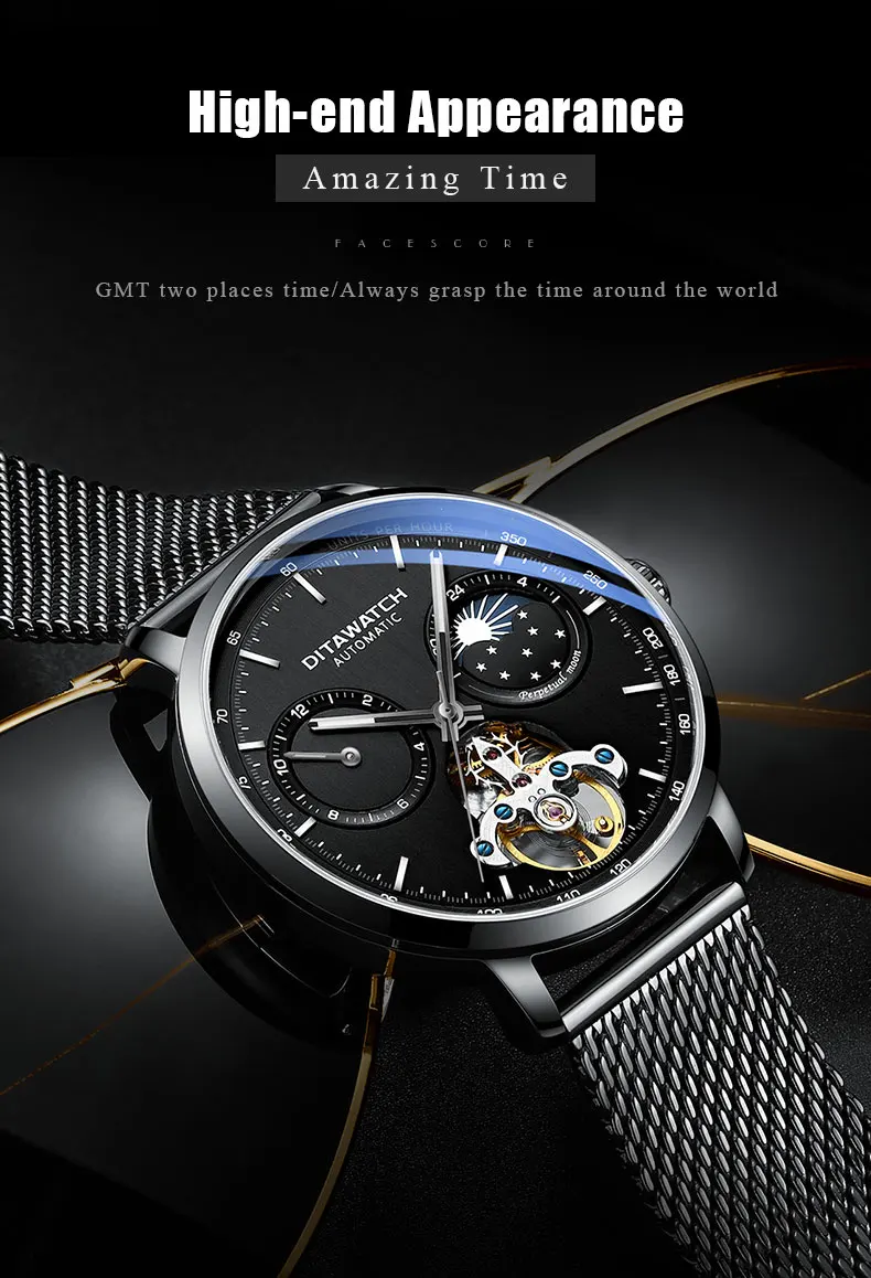 oem часы с логотипом турбийон автоматические механические мужские часы из нержавеющей стали наручные часы браслет мужские часы