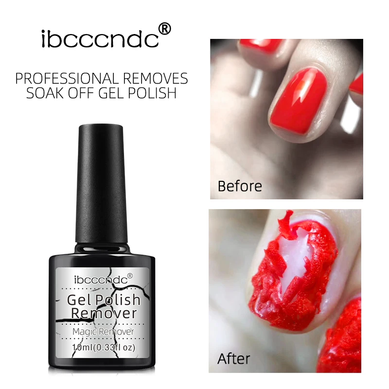 

10ML Nail Gel/Polish Remover Magic Remover Healthy Fast Within 2-3 MINS Gel Nail Polish UV Soak Off Gel Nail Polish Remover Hot