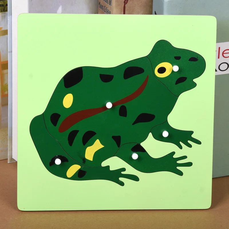 Wooden Montessori Toys Infant Animal Puzzle Preschool Educational Learning Toys For 1 2 3 Years Olds Juguetes Brinquedos E2464Z