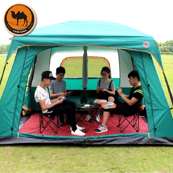 

10-12 Person Large Family Tent Large Camping Tent With Mosquito Net Waterproof Party Tent Sun Shelter Gazebo AwningTente Camping