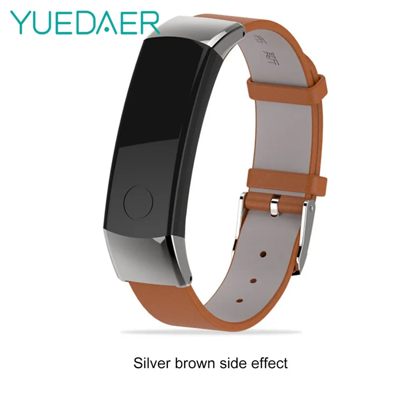 

YUEDAER Strap for Huawei Honor Band 3 strap Leather wrist bracelet replacement band metal buckle For Honor Band 3 accessories